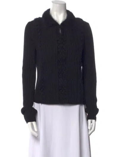 Pre-owned Chanel Vintage 2002 Sweater In Black