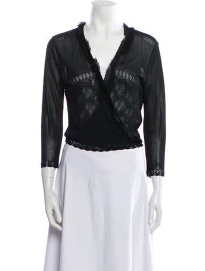 Pre-owned Chanel Vintage 2002 Sweater In Black