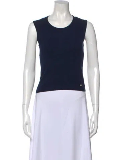 Pre-owned Chanel Vintage 2002 Sweater In Blue
