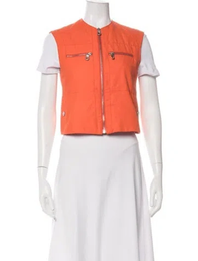 Pre-owned Chanel Vintage 2002 Vest In Orange