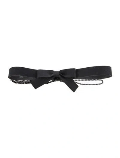 Pre-owned Chanel Vintage 2002 Waist Belt In Black