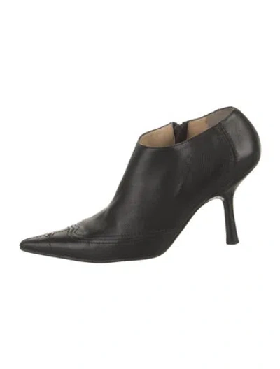 Pre-owned Chanel Vintage 2002 Western Boots In Black