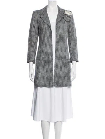 Pre-owned Chanel Vintage 2003 Blazer In Blue