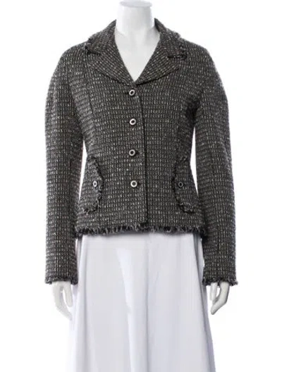 Pre-owned Chanel Vintage 2003 Blazer In Brown