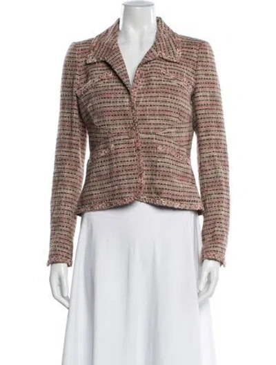 Pre-owned Chanel Vintage 2003 Blazer In Brown