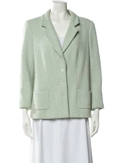 Pre-owned Chanel Vintage 2003 Blazer In Green