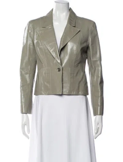 Pre-owned Chanel Vintage 2003 Blazer In Grey