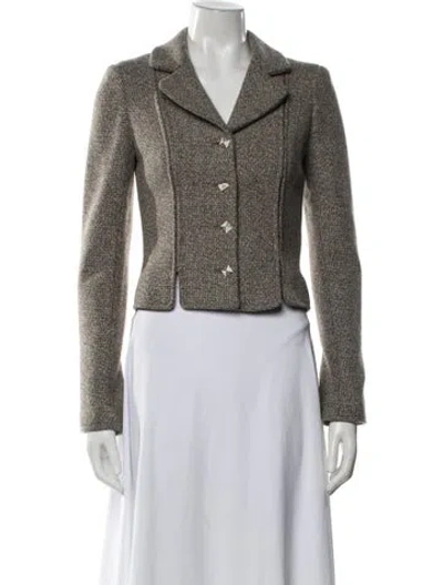 Pre-owned Chanel Vintage 2003 Blazer In Grey