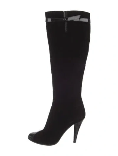 Pre-owned Chanel Vintage 2003 Boots In Black