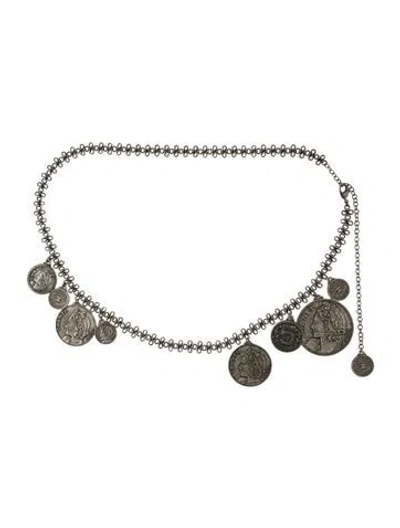 Pre-owned Chanel Vintage 2003 Chain-link Belt In Black