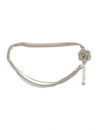 Pre-owned Chanel Vintage 2003 Chain-link Belt In Silver
