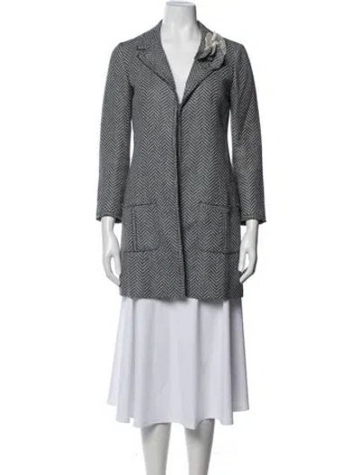 Pre-owned Chanel Vintage 2003 Coat In Blue