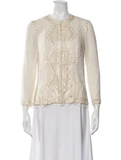 Pre-owned Chanel Vintage 2003 Evening Jacket In Neutral