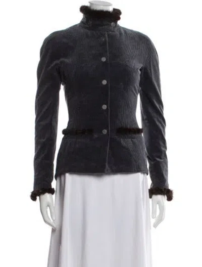 Pre-owned Chanel Vintage 2003 Jacket In Blue