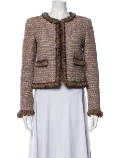 Pre-owned Chanel Vintage 2003 Jacket In Brown