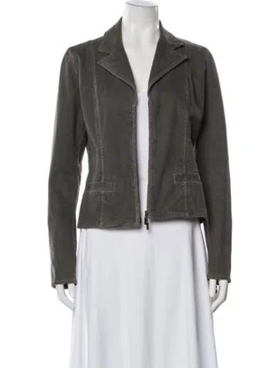 Pre-owned Chanel Vintage 2003 Jacket In Gray