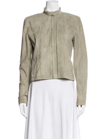 Pre-owned Chanel Vintage 2003 Jacket In Green