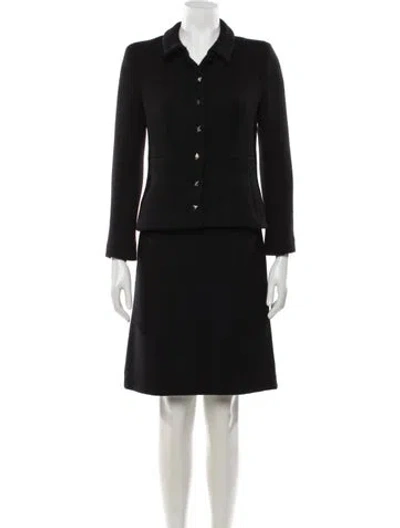 Pre-owned Chanel Vintage 2003 Skirt Suit In Black