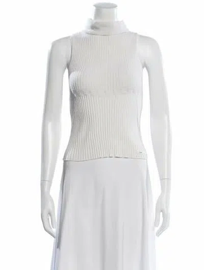 Pre-owned Chanel Vintage 2003 Sweater In White