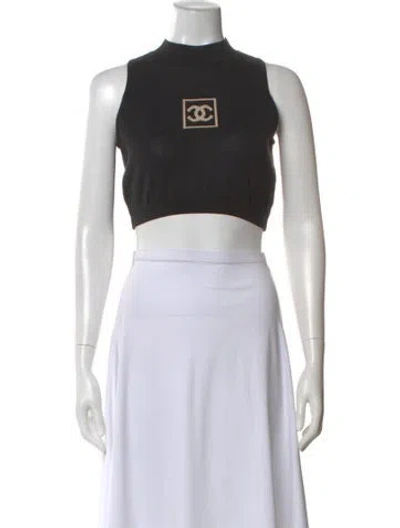 Pre-owned Chanel Vintage 2003 Top In Black