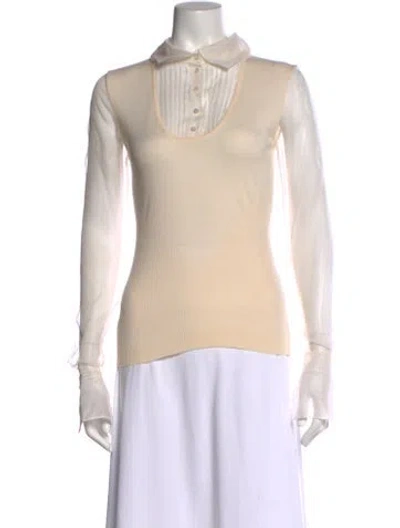 Pre-owned Chanel Vintage 2003 Top In Neutral