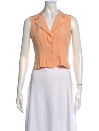 Pre-owned Chanel Vintage 2003 Top In Orange