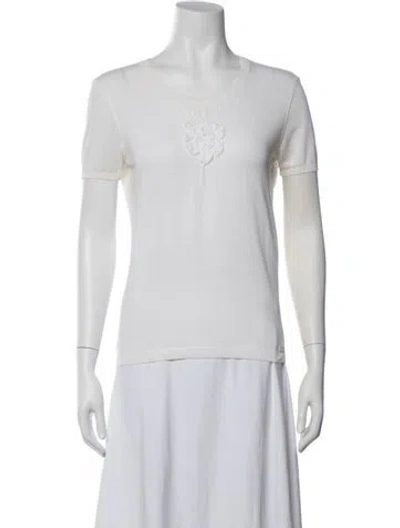 Pre-owned Chanel Vintage 2003 T-shirt In White