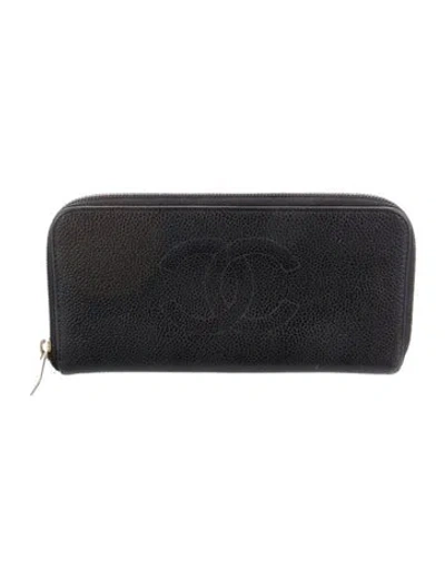 Pre-owned Chanel Vintage 2003-2004 Continental Wallet In Multi