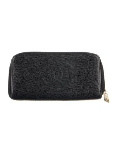 Pre-owned Chanel Vintage 2003-2004 Wallet In Black