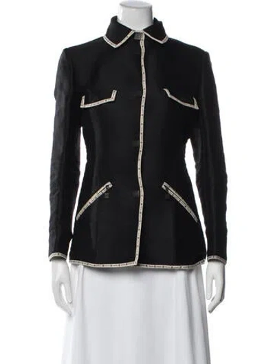 Pre-owned Chanel Vintage 2004 Blazer In Black