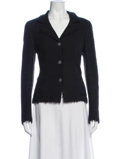Pre-owned Chanel Vintage 2004 Blazer In Blue