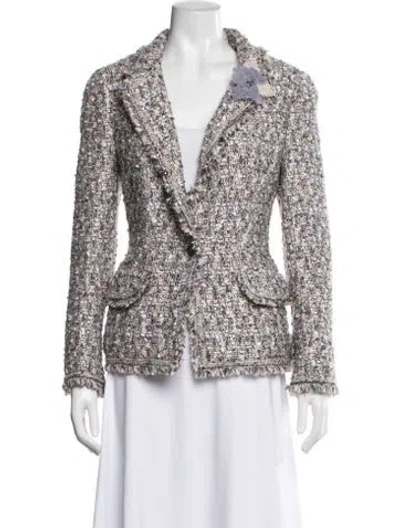 Pre-owned Chanel Vintage 2004 Blazer In Gray