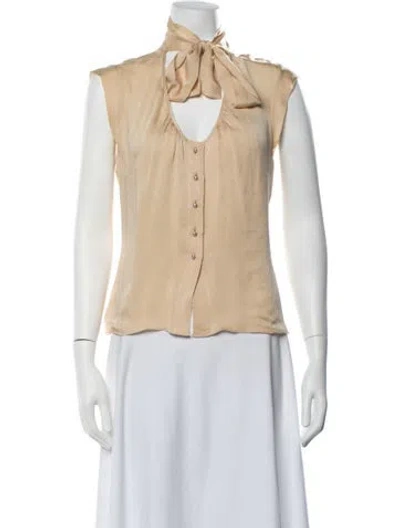 Pre-owned Chanel Vintage 2004 Blouse In Neutrals