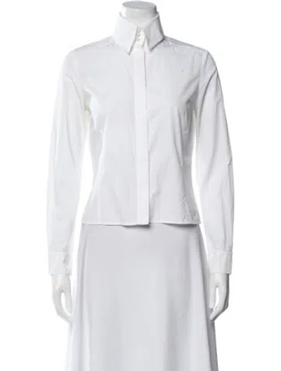 Pre-owned Chanel Vintage 2004 Button-up Top In White