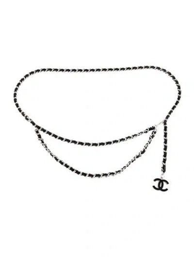 Pre-owned Chanel Vintage 2004 Chain-link Belt In Black