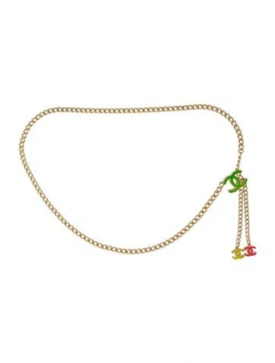 Pre-owned Chanel Vintage 2004 Chain-link Belt In Gold