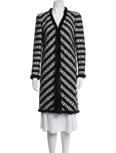 Pre-owned Chanel Vintage 2004 Coat In Black