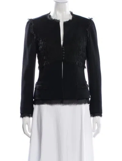 Pre-owned Chanel Vintage 2004 Evening Jacket In Black