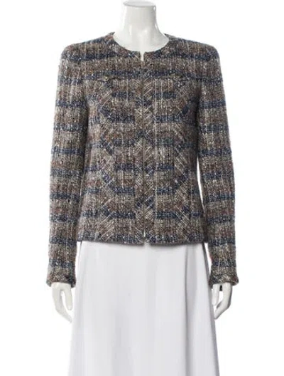 Pre-owned Chanel Vintage 2004 Evening Jacket In Blue