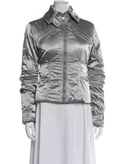 Pre-owned Chanel Vintage 2004 Jacket In Gray