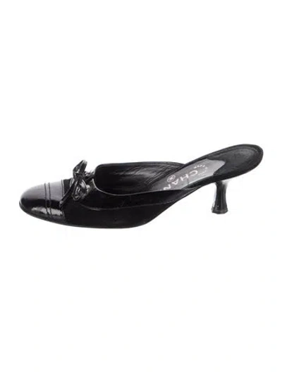 Pre-owned Chanel Vintage 2004 Mules In Black