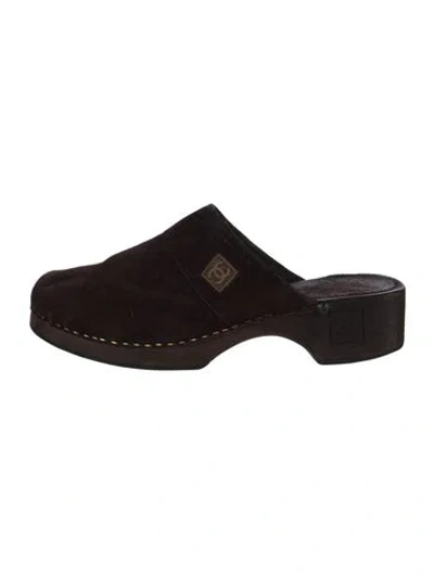 Pre-owned Chanel Vintage 2004 Mules In Brown