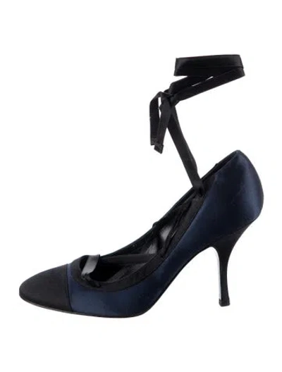 Pre-owned Chanel Vintage 2004 Pumps In Blue
