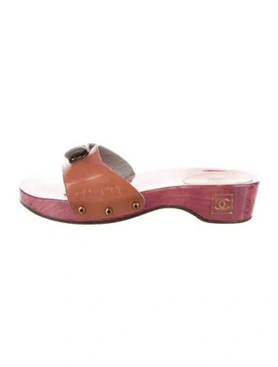 Pre-owned Chanel Vintage 2004 Slides In Pink