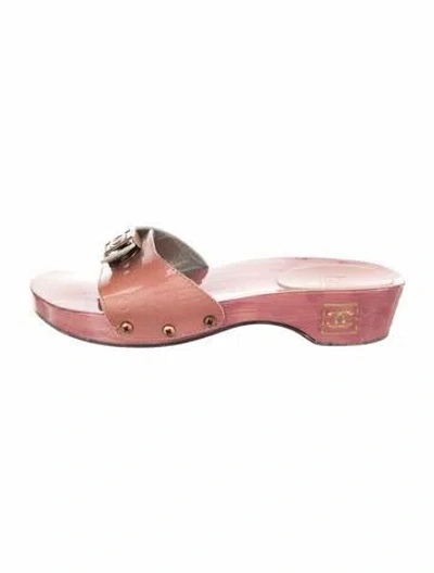 Pre-owned Chanel Vintage 2004 Slides In Pink
