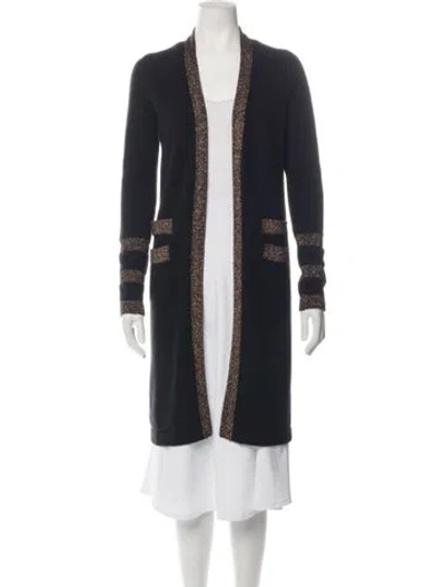 Pre-owned Chanel Vintage 2004 Sweater In Black/gold
