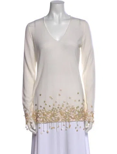 Pre-owned Chanel Vintage 2004 Sweater In Neutral