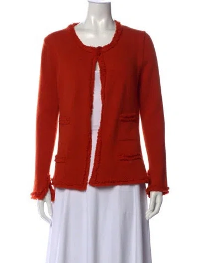 Pre-owned Chanel Vintage 2004 Sweater In Orange