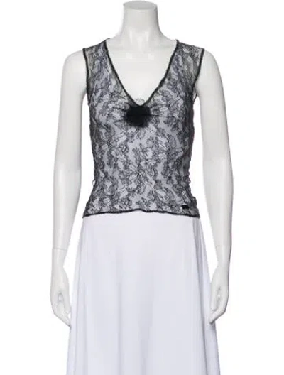 Pre-owned Chanel Vintage 2004 Top In Black
