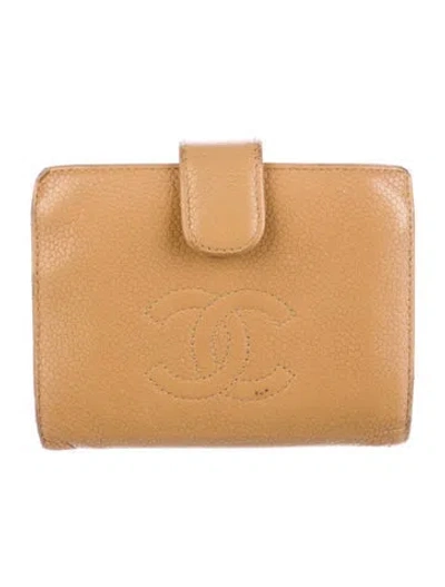 Pre-owned Chanel Vintage 2004-2005 French Purse In Neutral